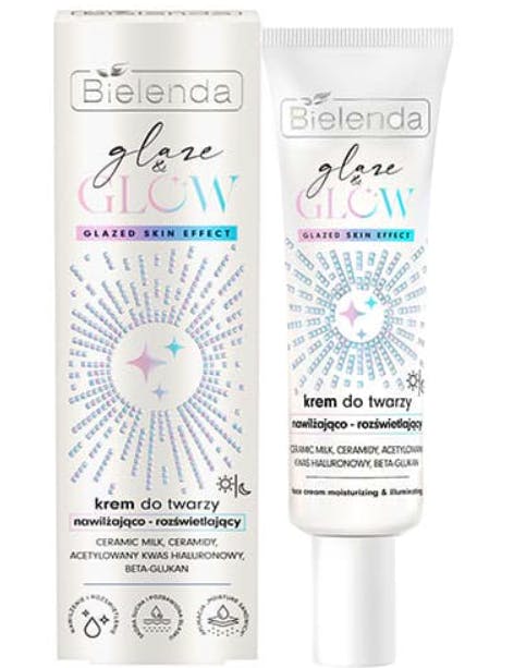 Bielenda Glaze & Glow Moisturizing & Brightening Cream Glazed Skin Effect 50 ml
