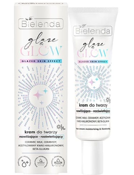 Bielenda Glaze & Glow Moisturizing & Brightening Cream Glazed Skin Effect 50 ml