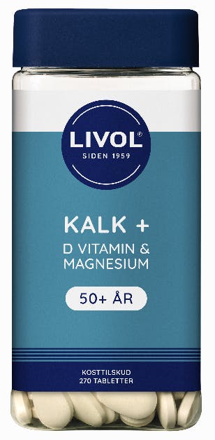 Livol Kalk Mag+D (50år) 270 stk