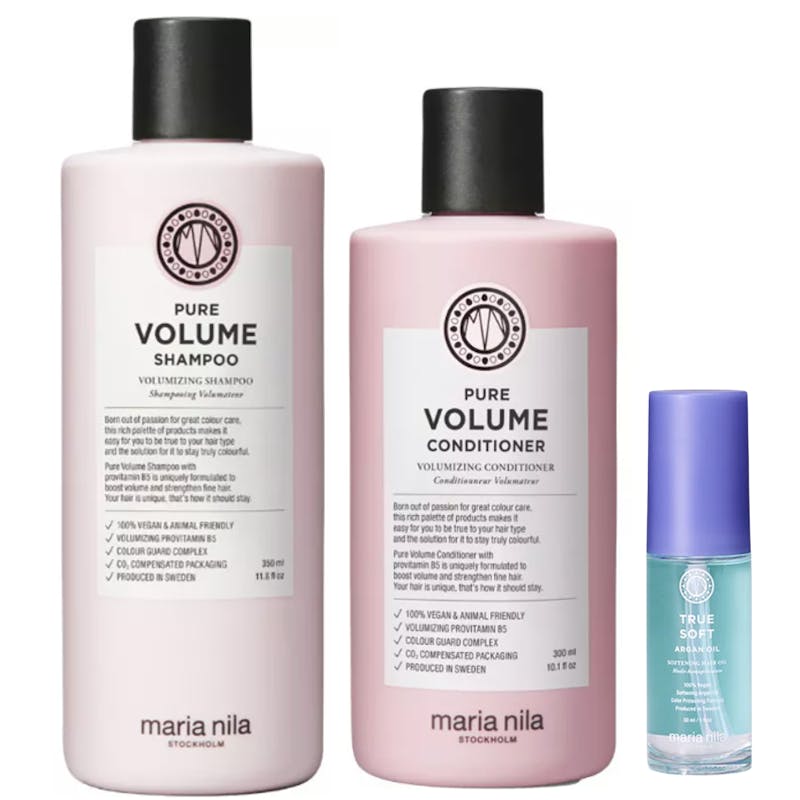 Maria Nila Pure Volume Beauty Bag 300 ml + 350 ml + 30 ml + 1 st