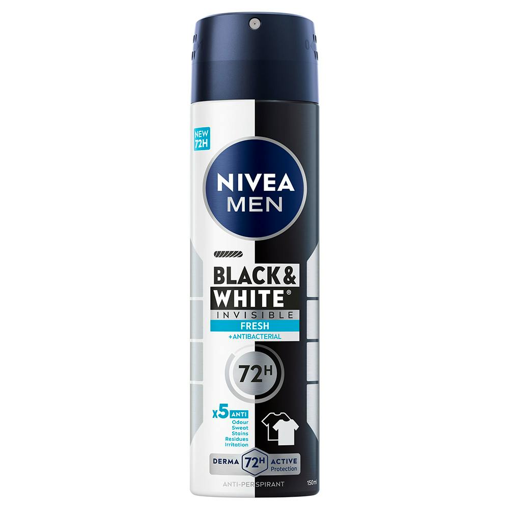 NIVEA Black & White Fresh Male Spray 150 ml