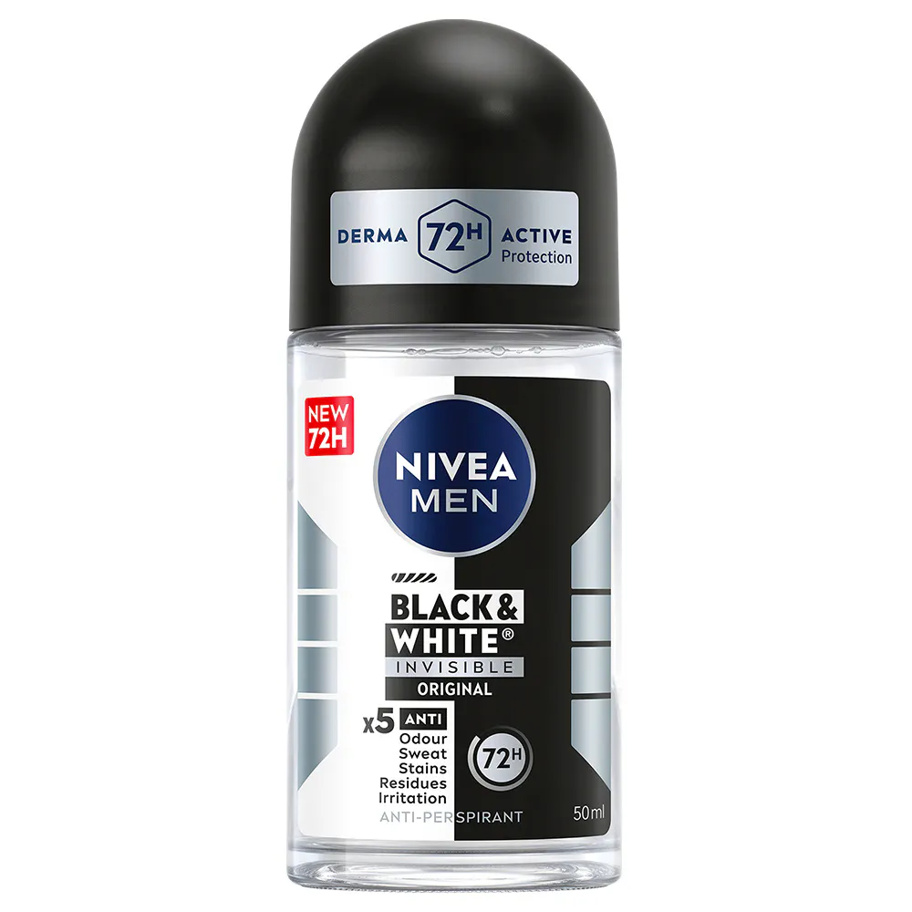 NIVEA Black & White Original Male Roll On 50 ml