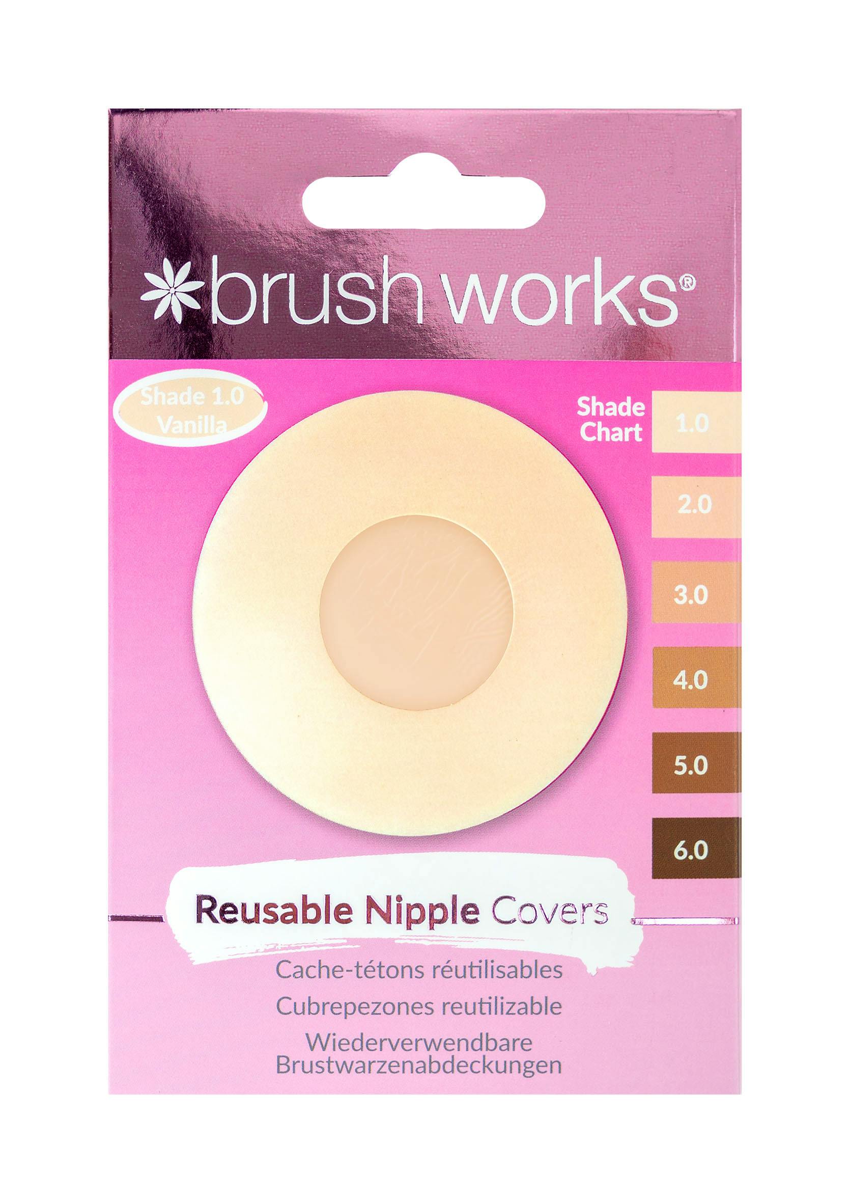 brushworks Silicone Nipple Covers Shade 1.0 Vanilla 2 stk