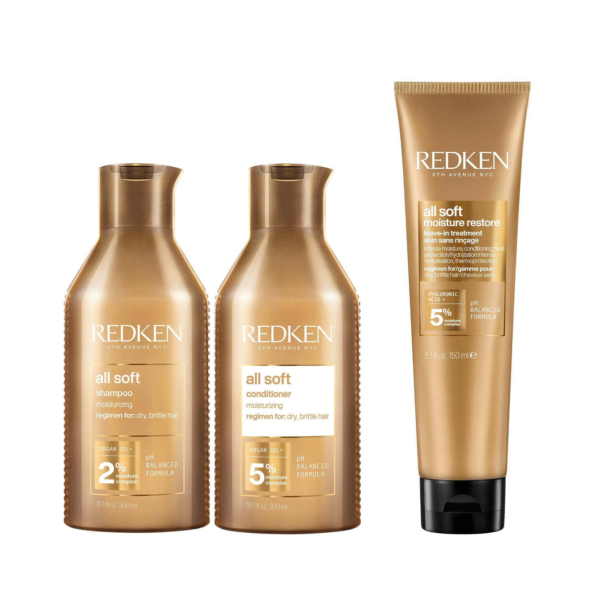 Redken All Soft Routine For Softness 300 ml + 300 ml + 150 ml