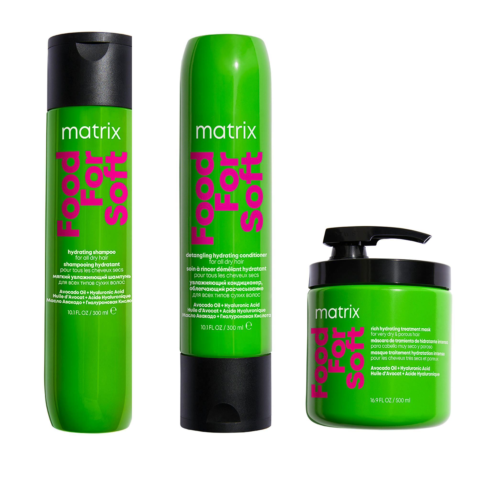 Matrix Food For Soft Routine With Mask 300 ml + 300 ml + 500 ml
