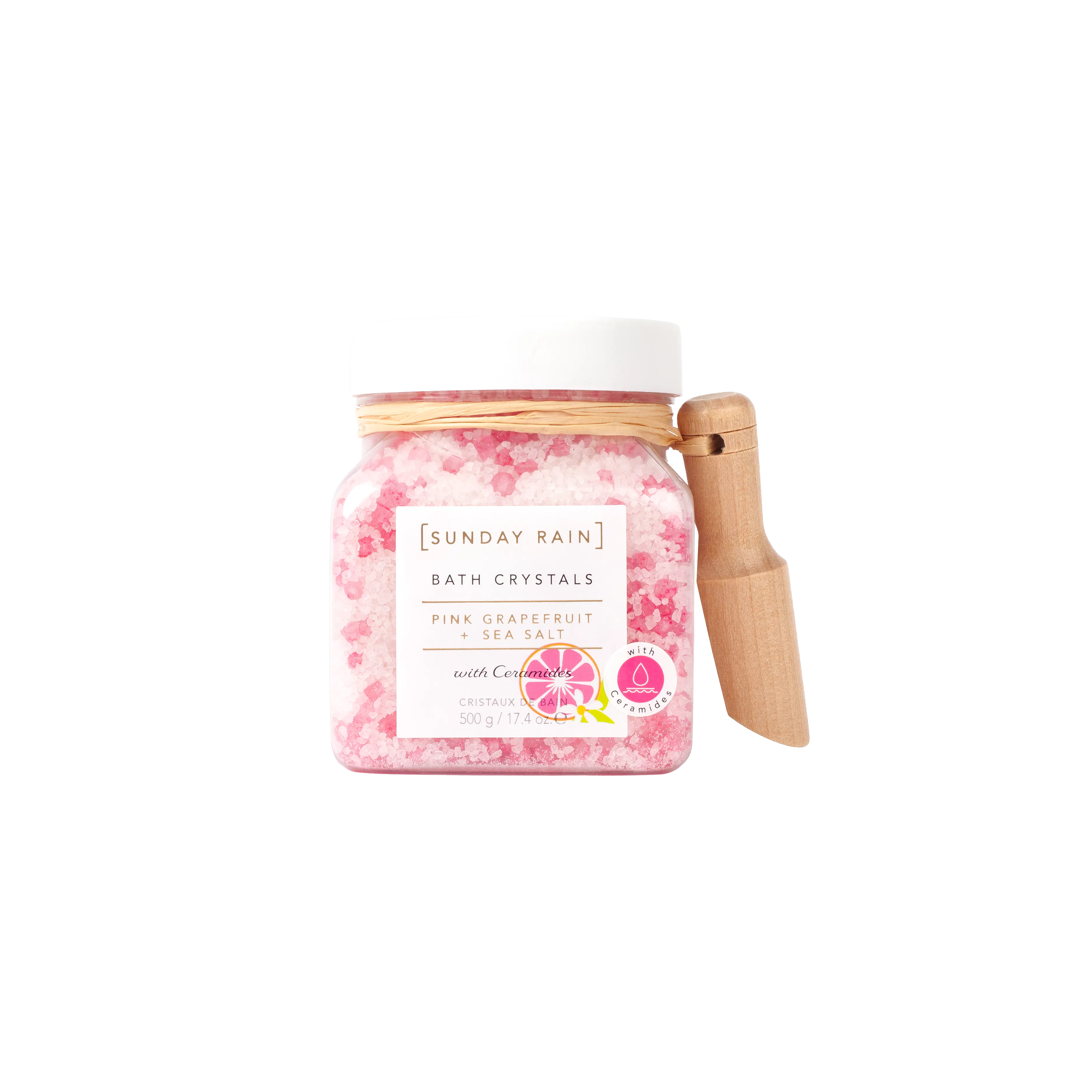 Sunday Rain Pink Grapefruit & Sea Salt Bath Crystals 500 g
