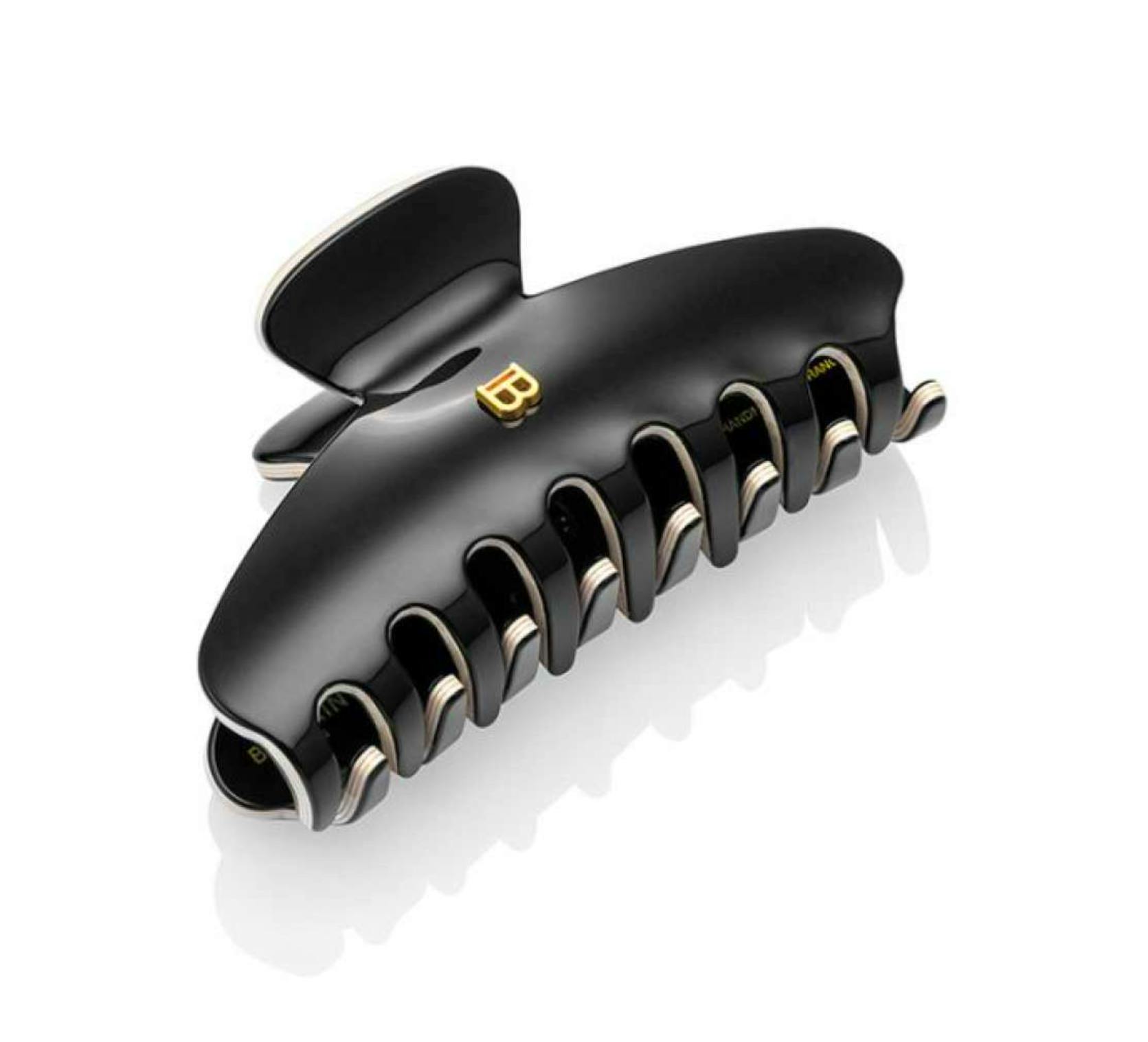 Balmain Hair Clip Black/White Large 1 st