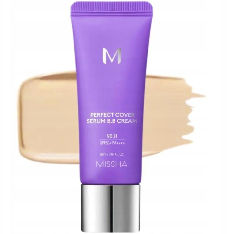 Missha M Perfect Cover Serum BB Cream SPF50+ PA++++  #21 Light Beige 20 ml