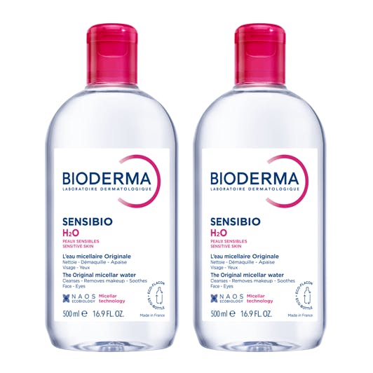 Sensibio H2o Micellar Water Sensitive Skin 2 X 500 Ml Fra Bioderma