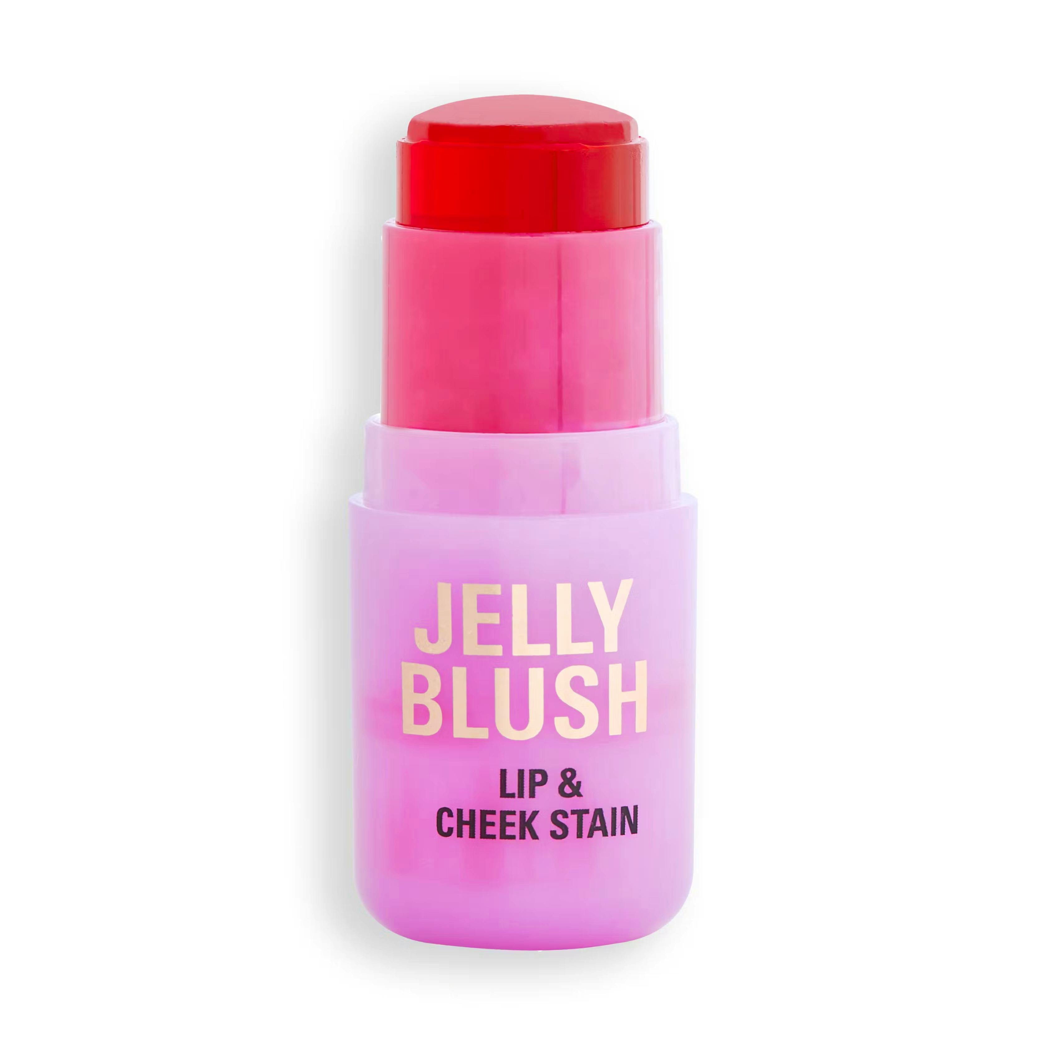 Revolution Jelly Blush Tint Sticks Strawberry Pink 5.5 g