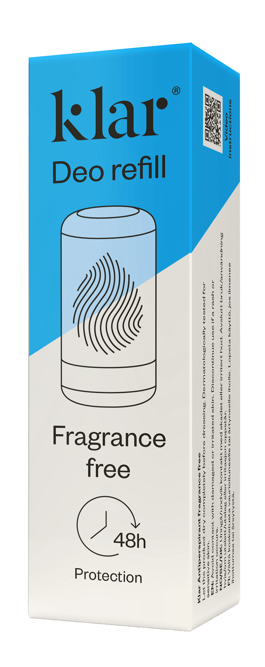 Klar Deo Refill Fragrance Free 50 ml