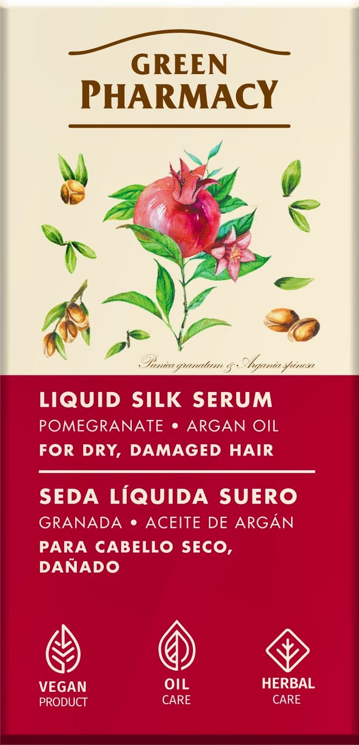 Green Pharmacy Liquid Silk Serum Pomagranate & Argan Oil 30 ml