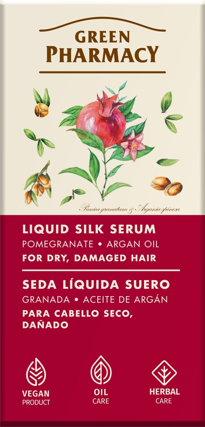 Green Pharmacy Liquid Silk Serum Pomagranate & Argan Oil 30 ml