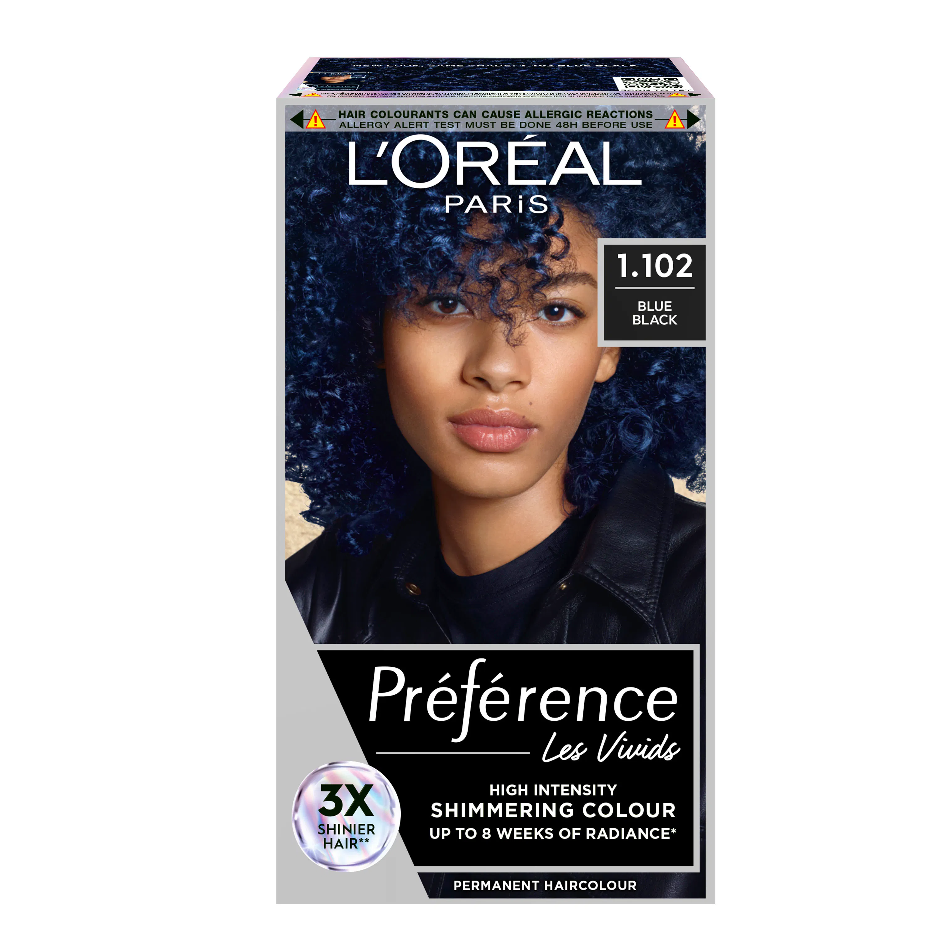 L'Oréal Paris Préférence Vivid Colours 1.102 Blue Black 1 pcs