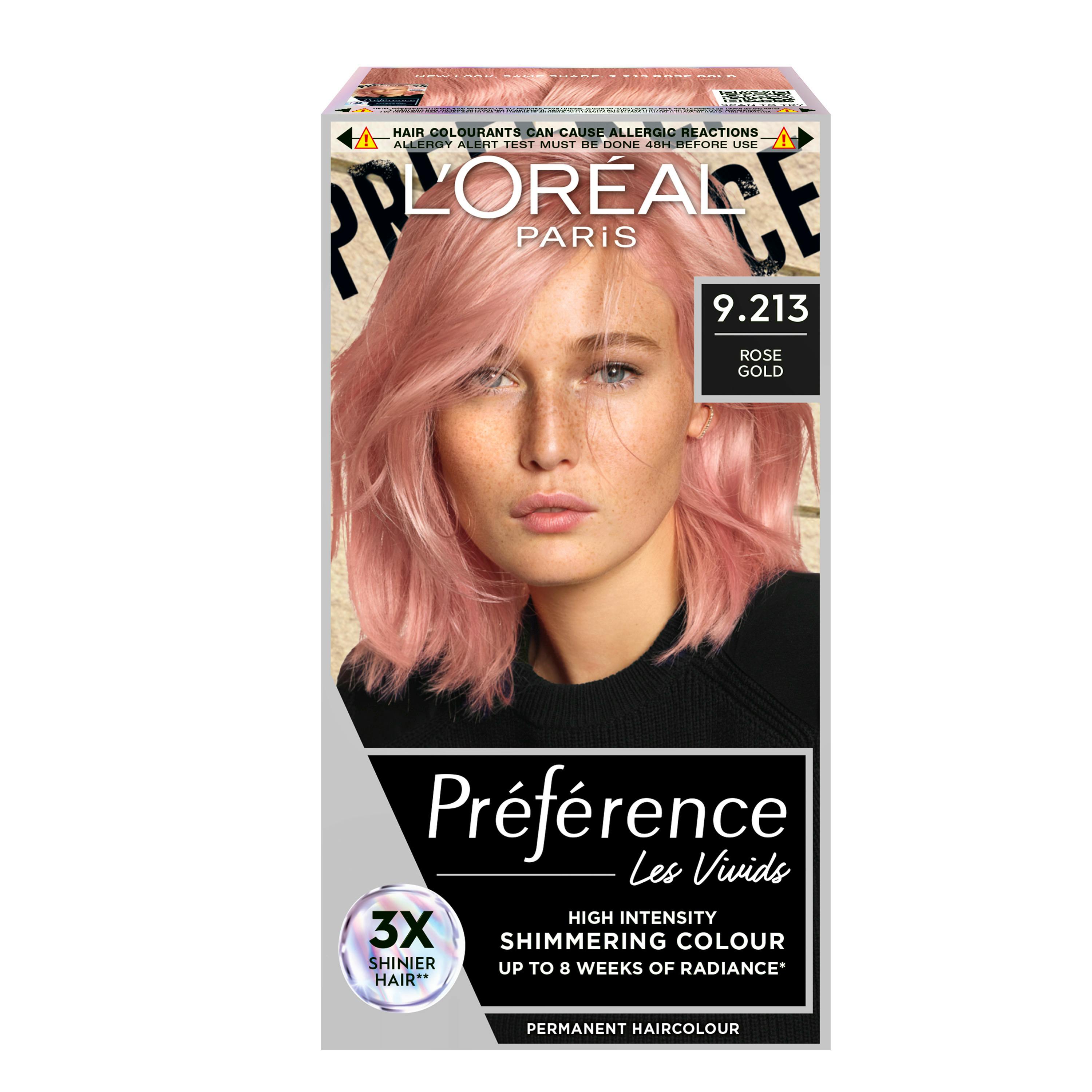 L'Oréal Paris Préférence Vivid Colours 9.213 Rose Gold 1 stk