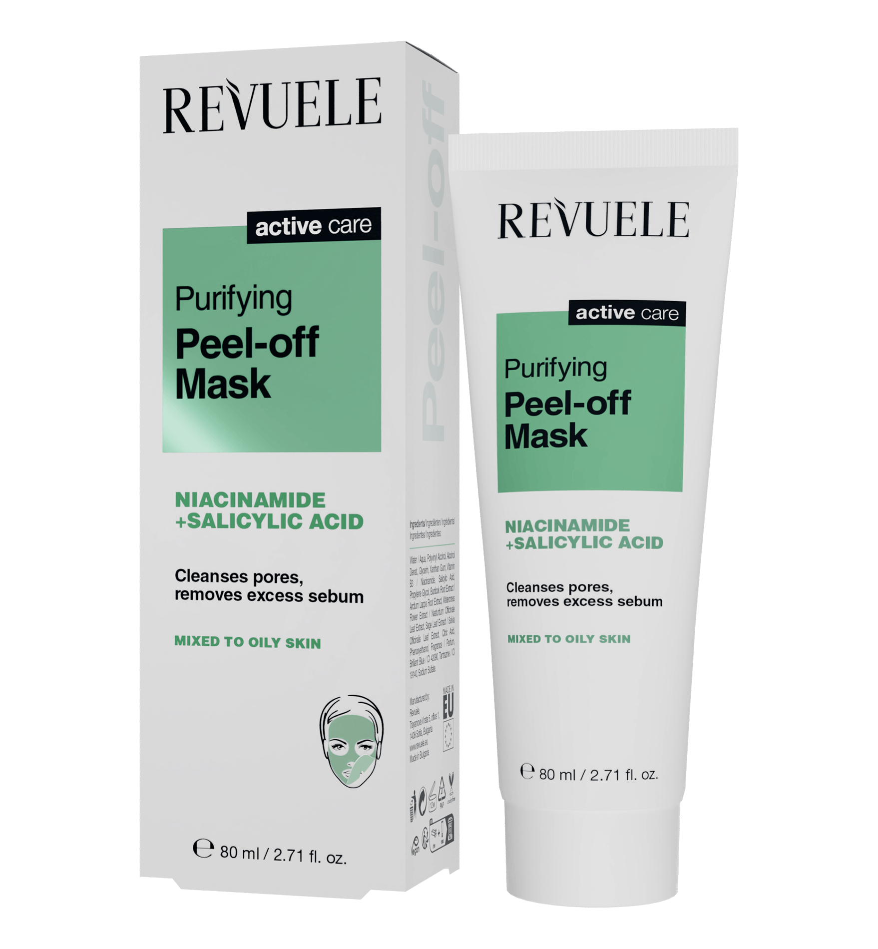 Revuele Active Care Purifying Peel-Off Mask 80 ml