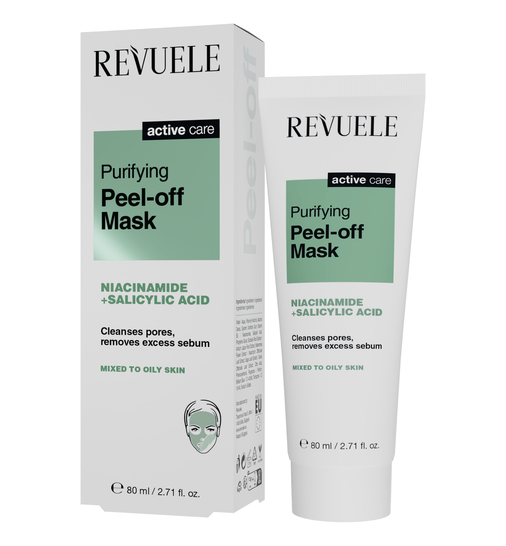 Revuele Active Care Purifying Peel-Off Mask 80 ml