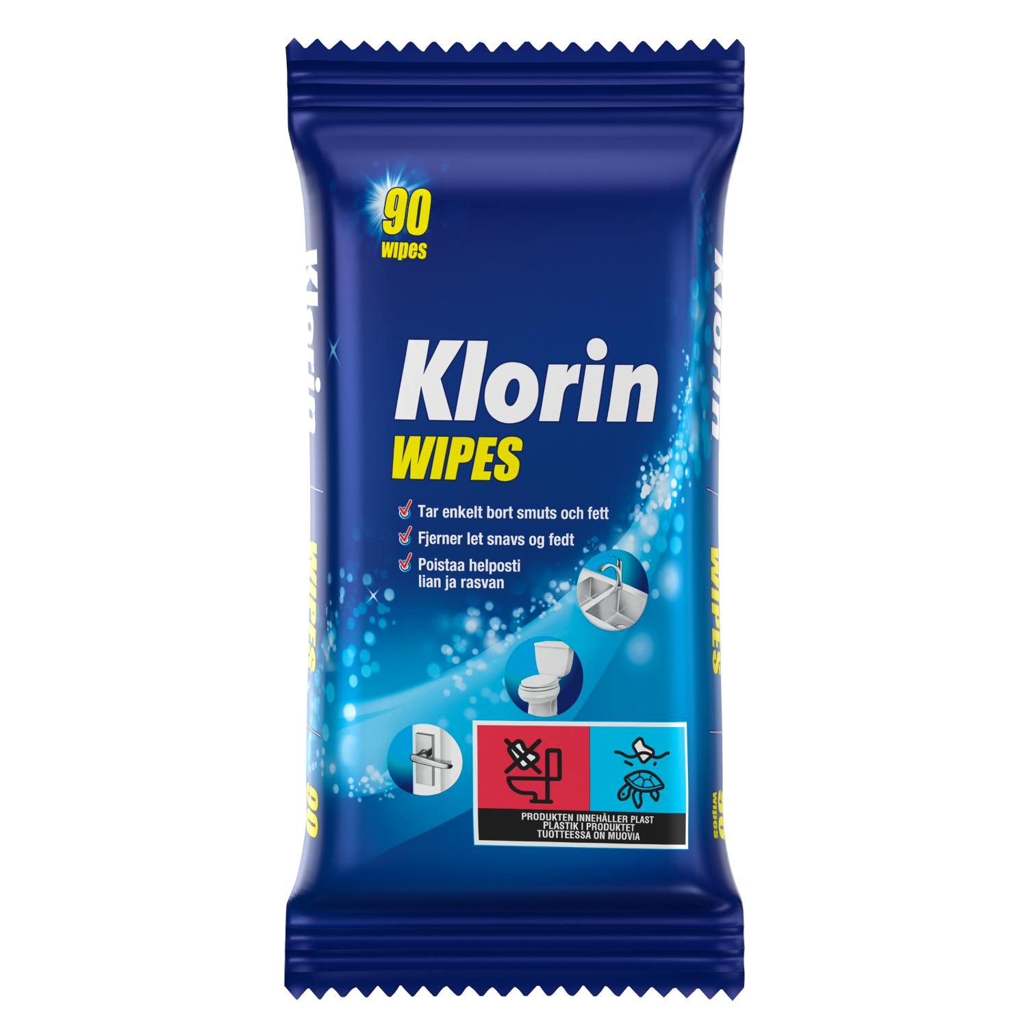 Klorin Cleaning Wipes 90 stk