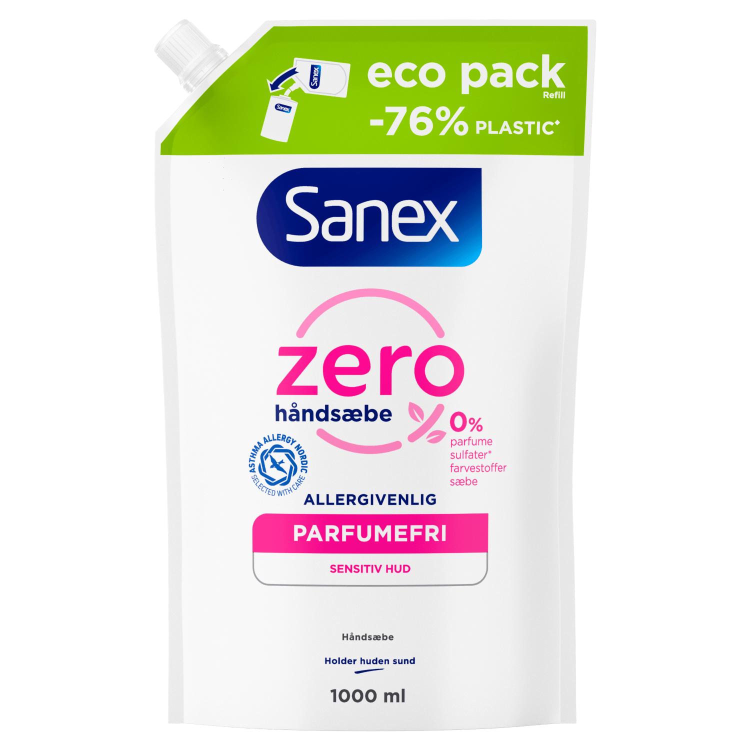 Sanex Zero % Hand Soap Refill 1000 ml