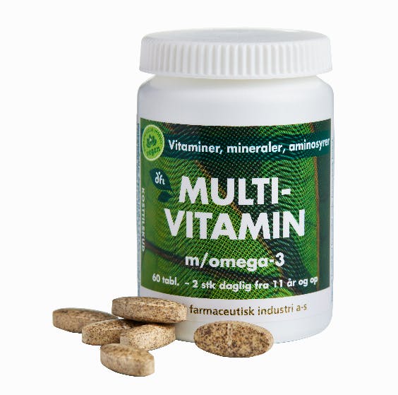 DFI Vegansk Multivitamin Med Omega-3 60 stk