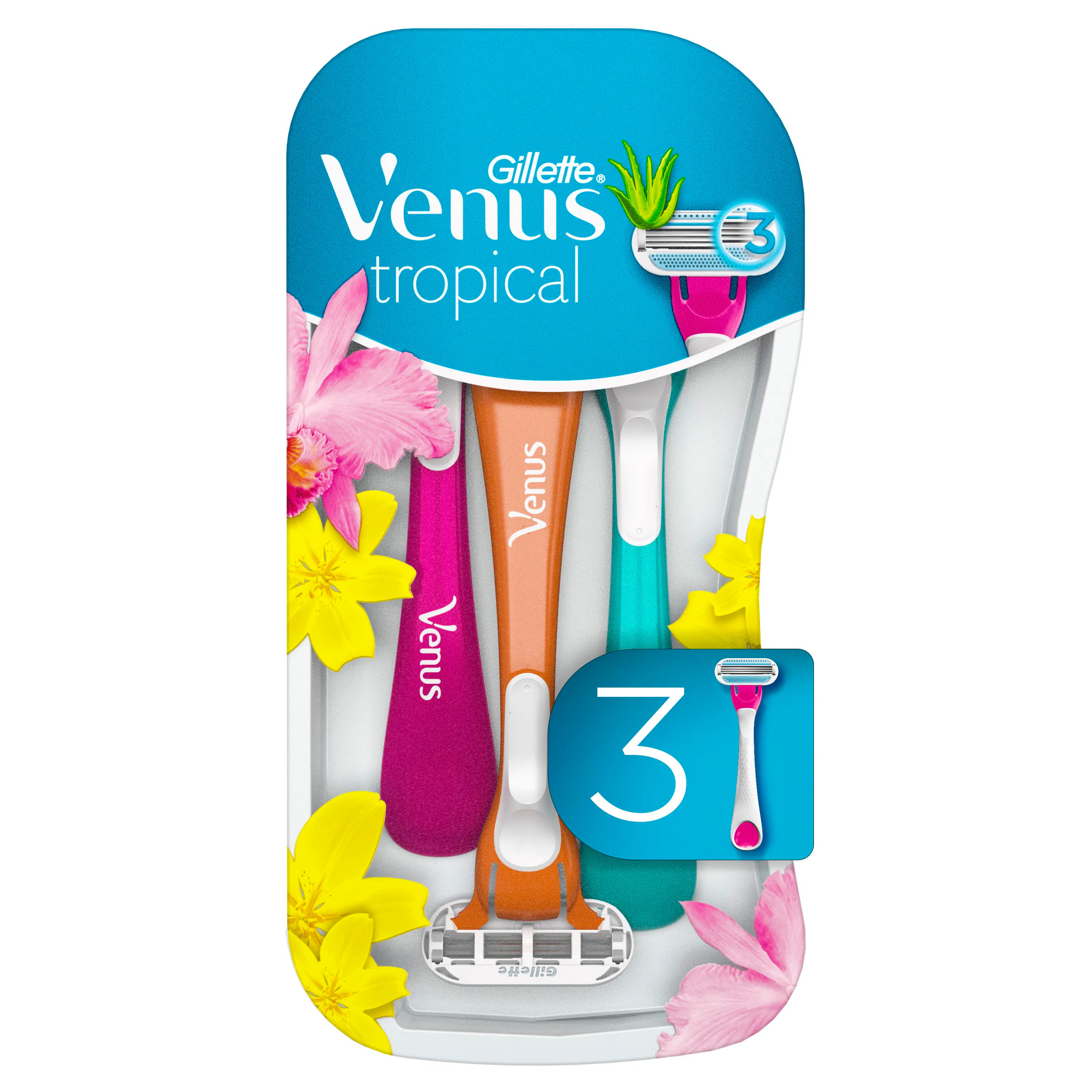 Gillette Venus Tropical Disposable Razors 3 pcs