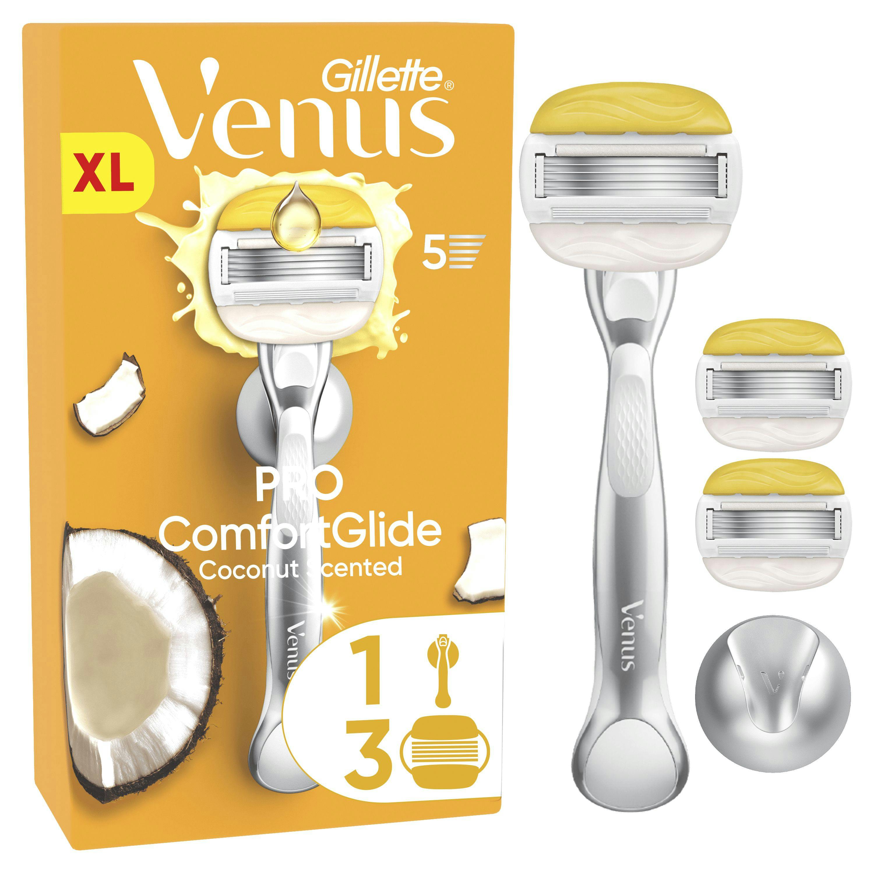 Gillette Venus Comfortglide Olay Coconut Razor & Razor Blades 1 pcs + 3 pcs