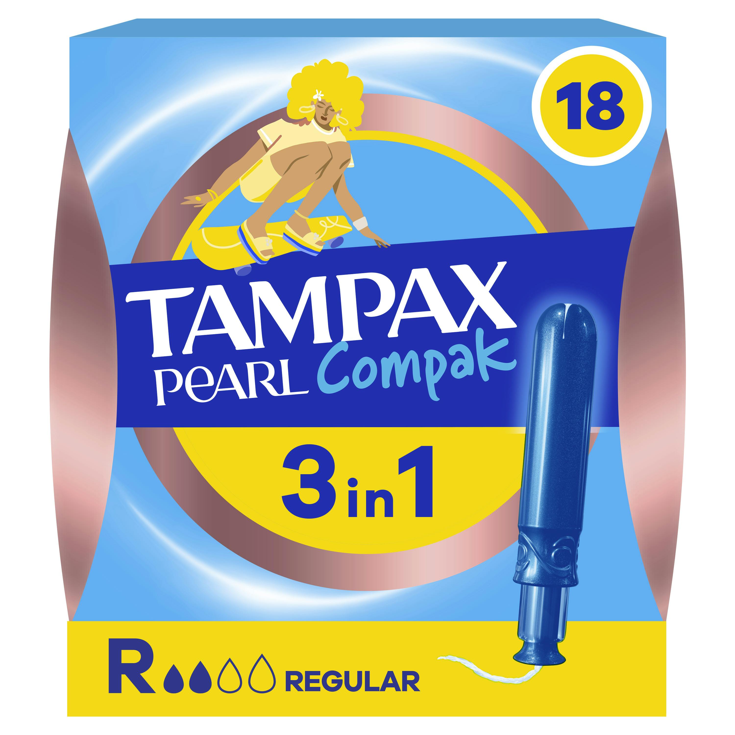 Tampax Compak Pearl Regular 18 pcs