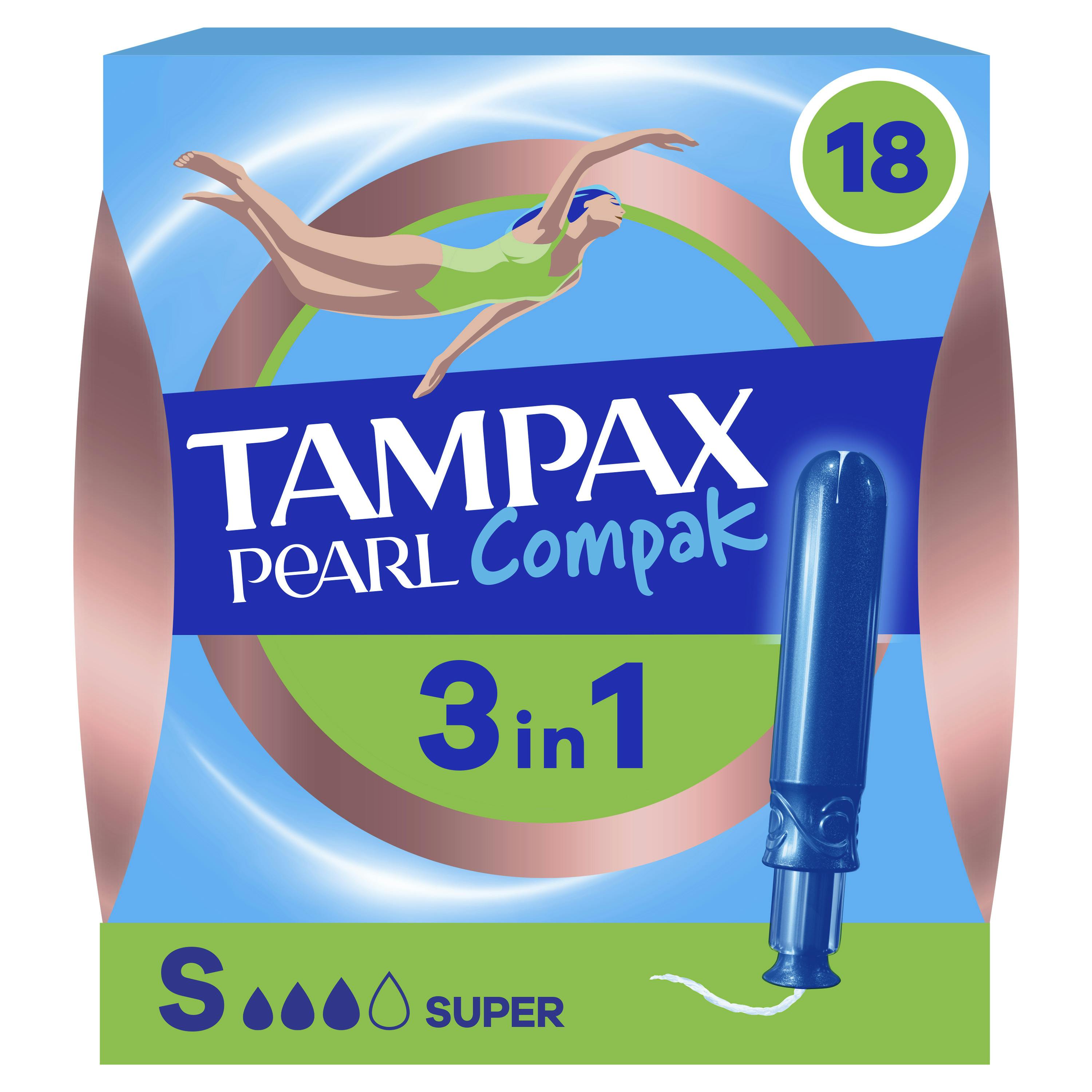 Tampax Compak Pearl Super 18 st