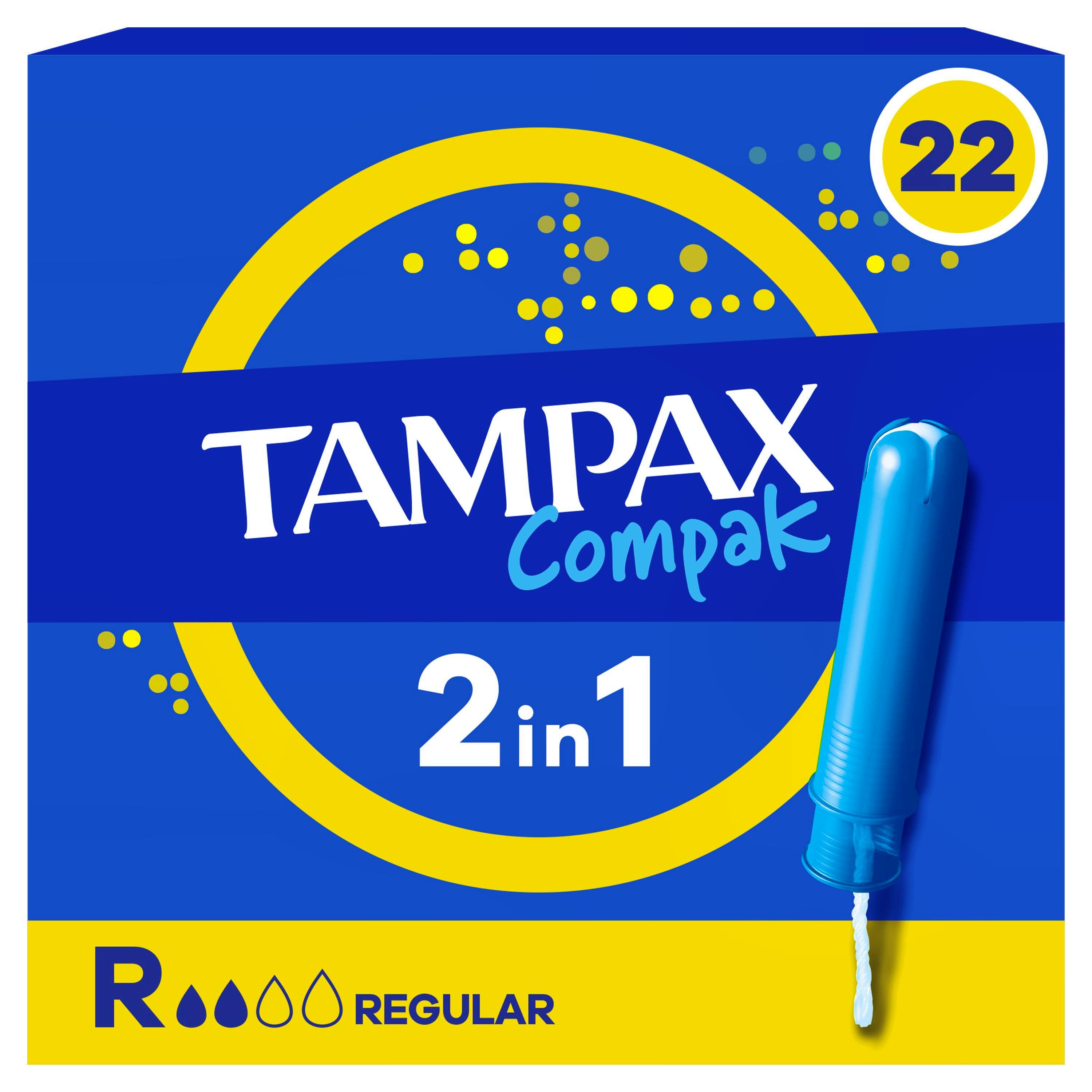 Tampax Compak Regular 22 stk
