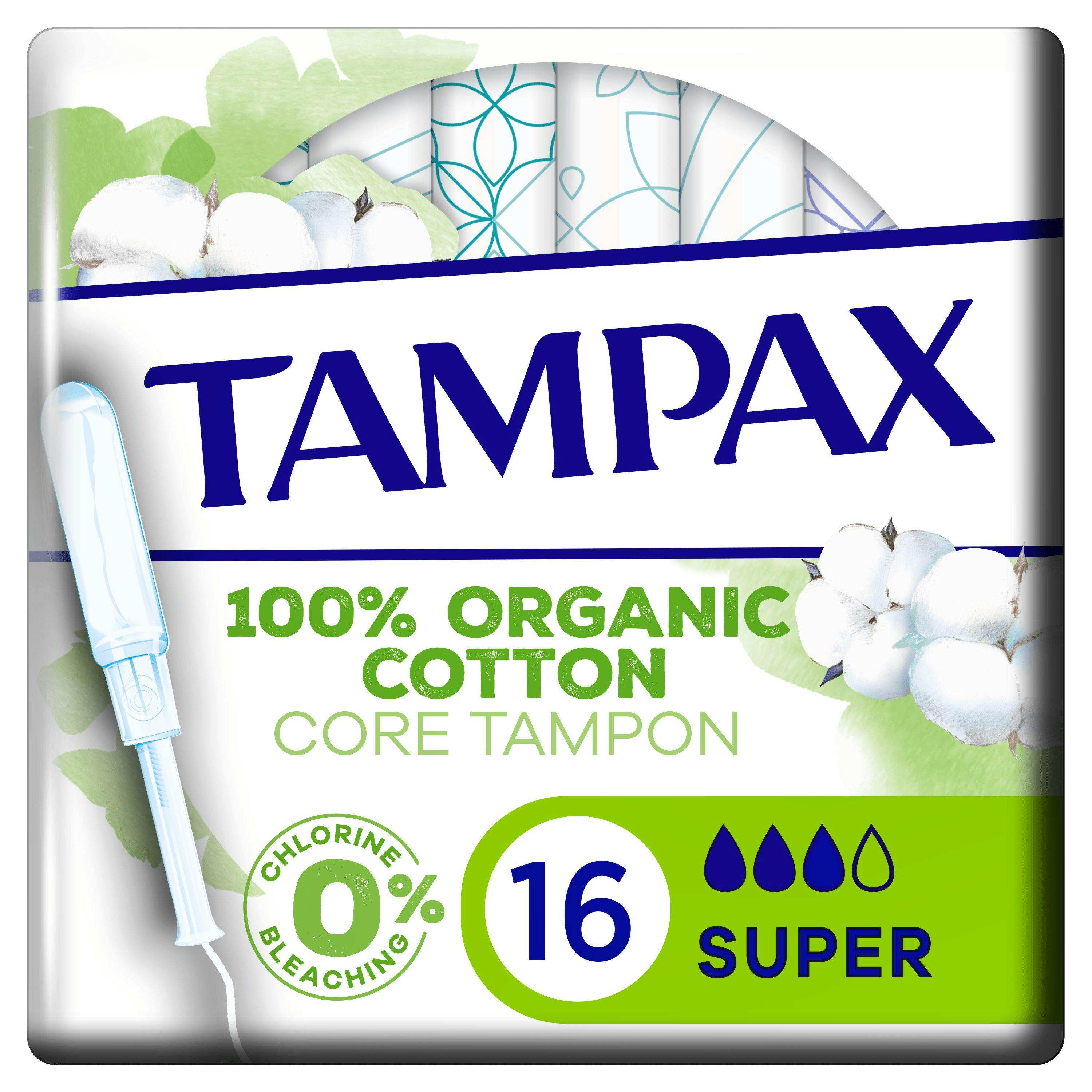 Tampax Organic Cotton Super 16 stk