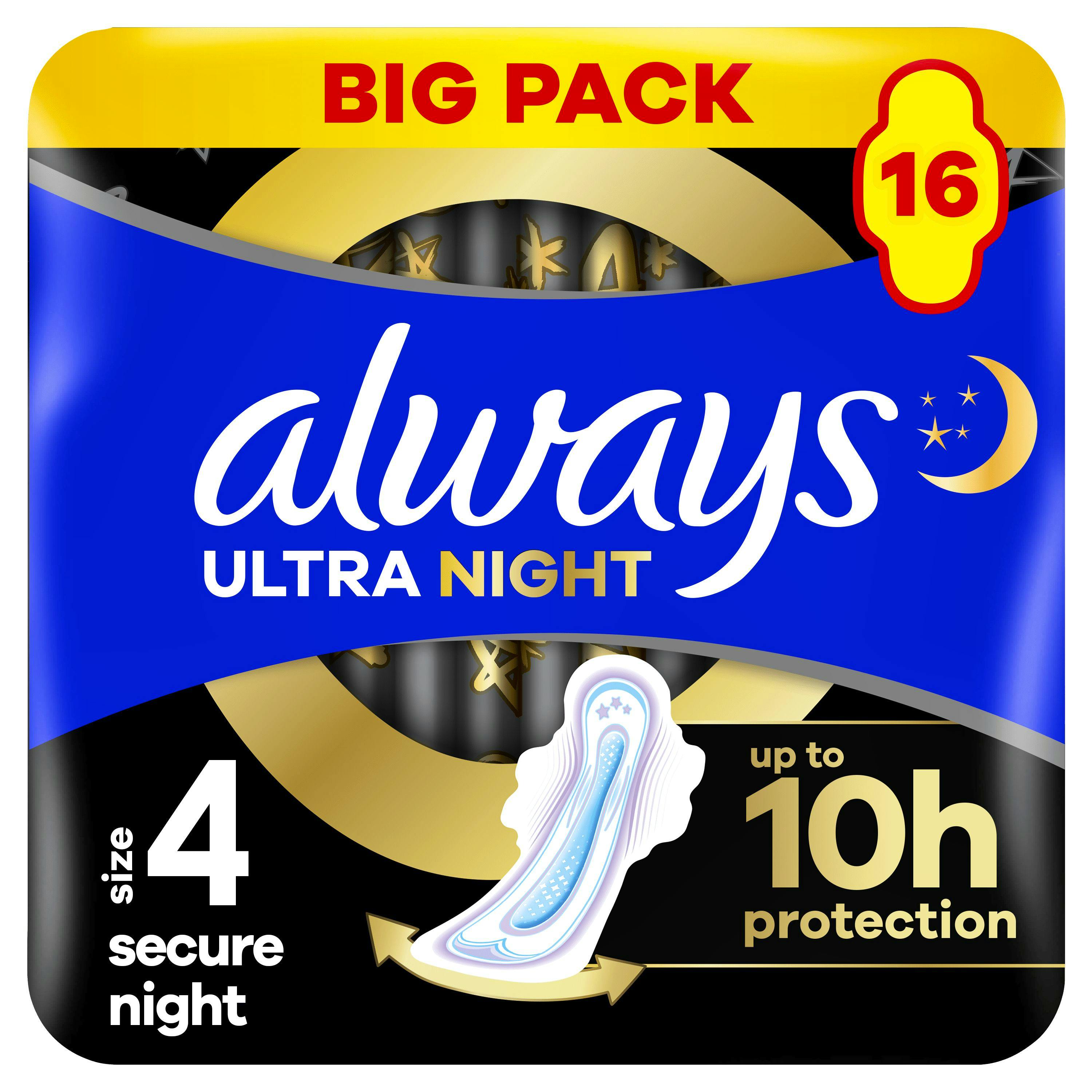 Always Ultra Secure Night With Wings 16 stk