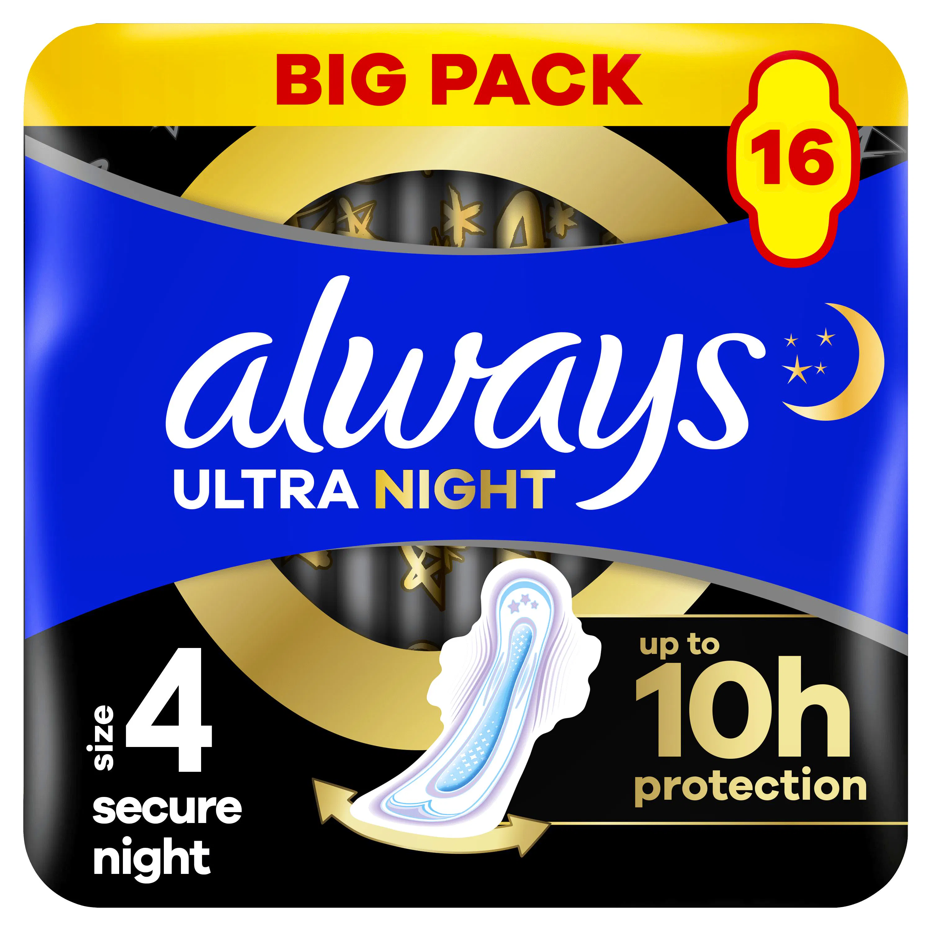 Always Ultra Secure Night With Wings 16 st