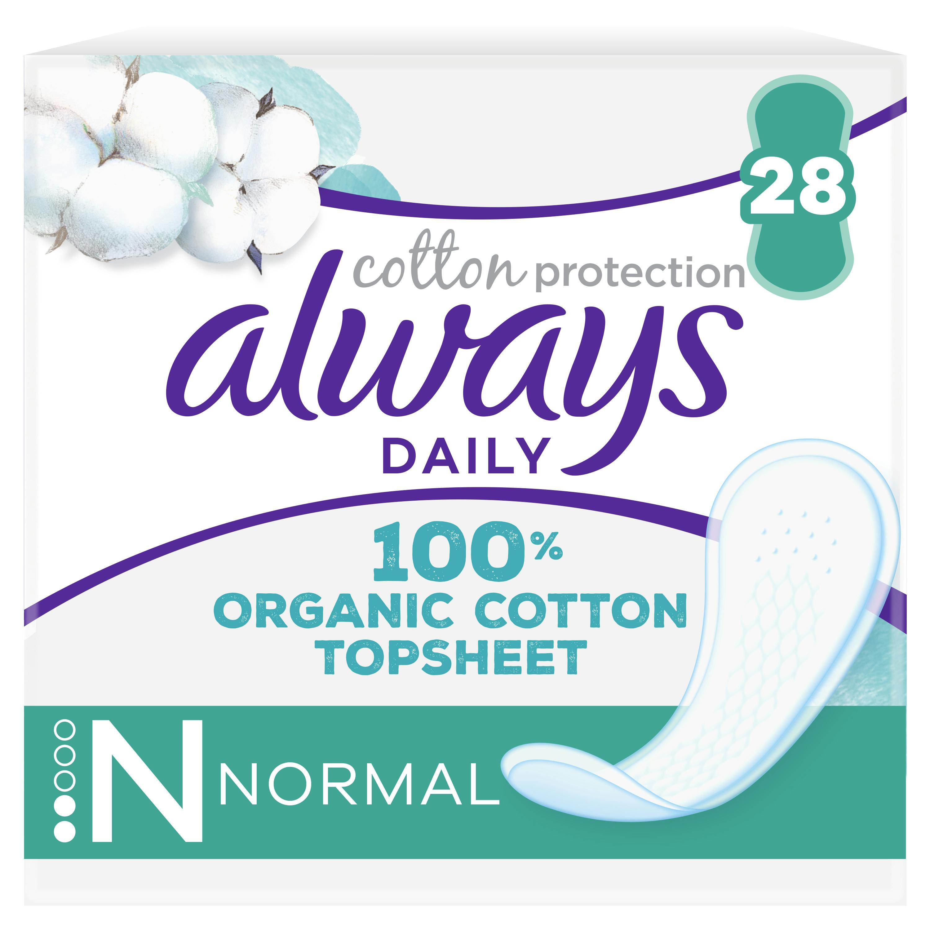 Always Cotton Normal Liner 28 st