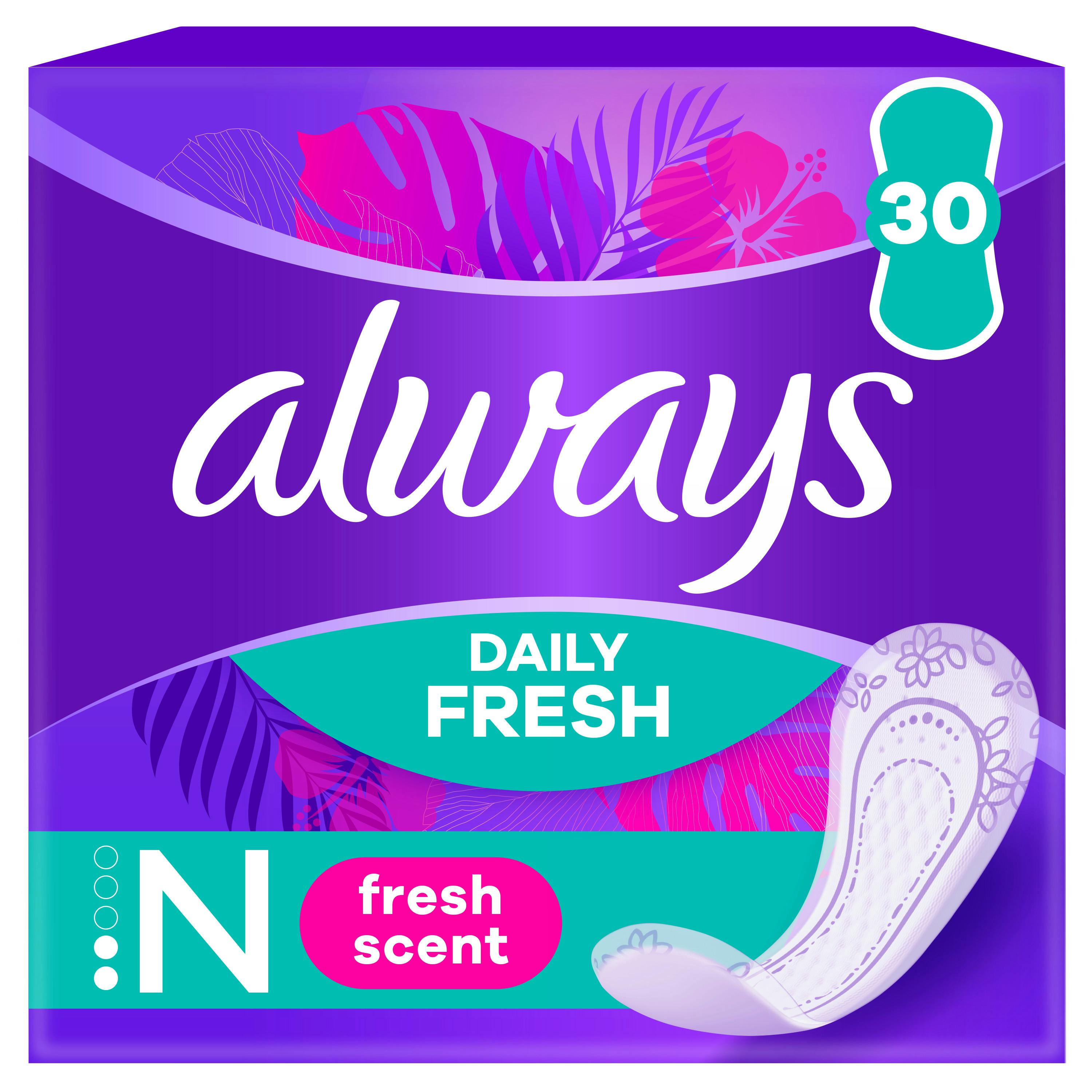 Always Dailies Fresh & Protect Pantyliners Normal 30 st
