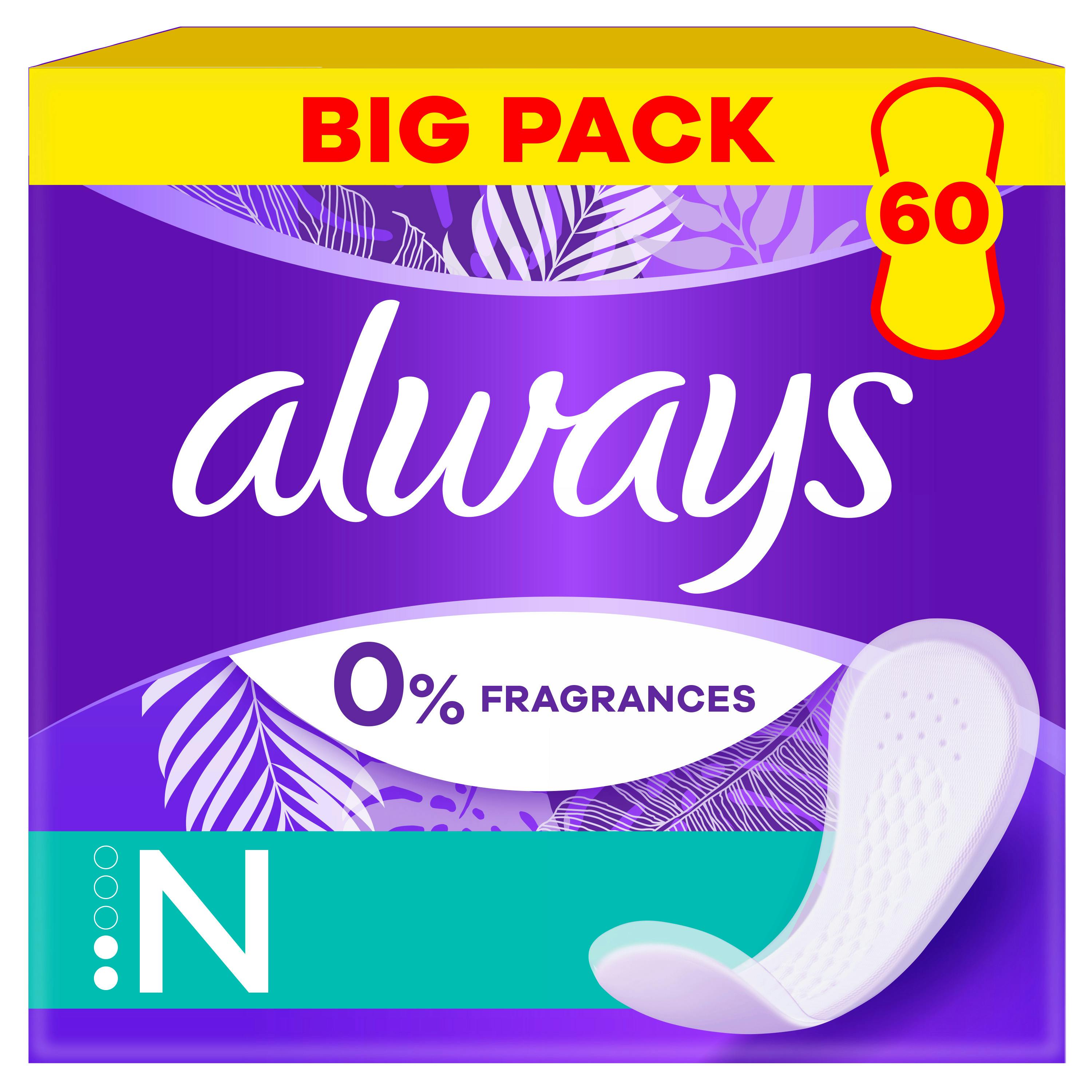 Always Dailies Fresh & Protect Pantyliners Normal 60 st