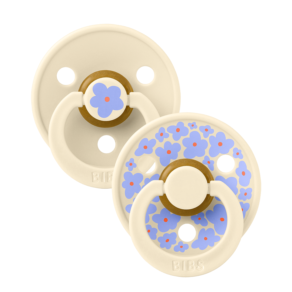 BIBS Pacifier Studio Colour Jasmine Latex Size 1 Ivory Mix 2 st