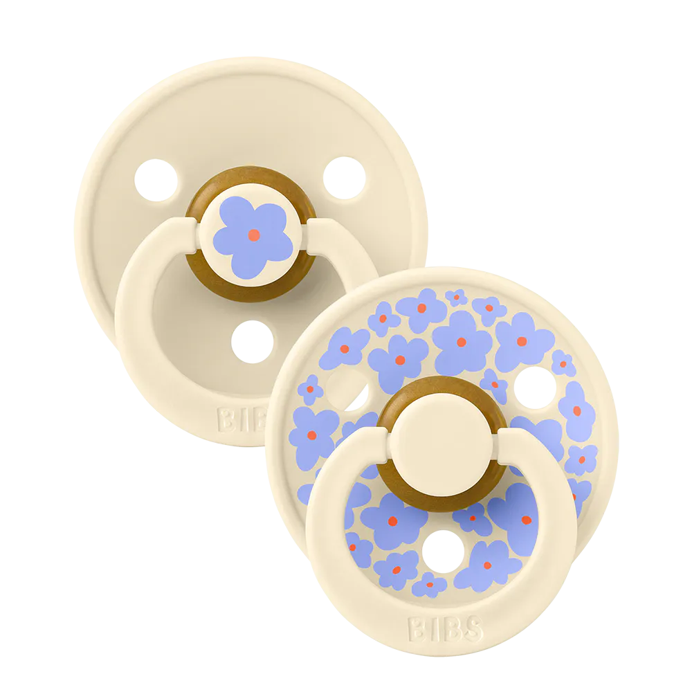 BIBS Pacifier Studio Colour Jasmine Latex Size 1 Ivory Mix 2 st