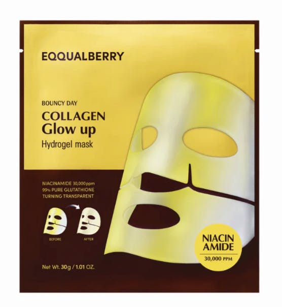 Eqqualberry Collagen Glow Up Hydrogel Mask 1 stk