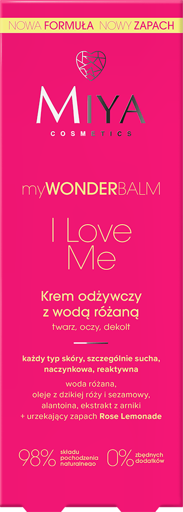 MIYA Cosmetics myWONDERBALM I Love Me Nourishing Vegan Face Cream with Rose Oil 75 ml