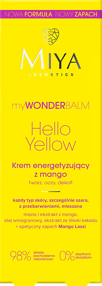 MIYA Cosmetics myWONDERBALM Hello Yellow Energizing Cream with Mango 75 ml