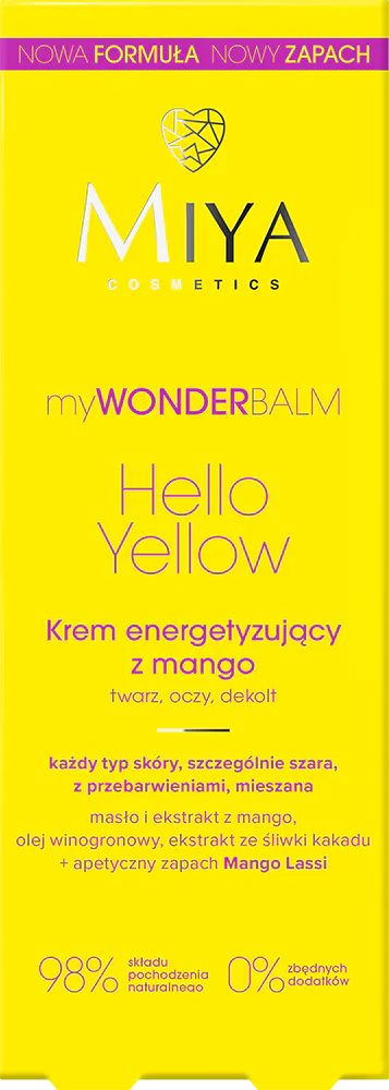 MIYA Cosmetics myWONDERBALM Hello Yellow Energizing Cream with Mango 75 ml