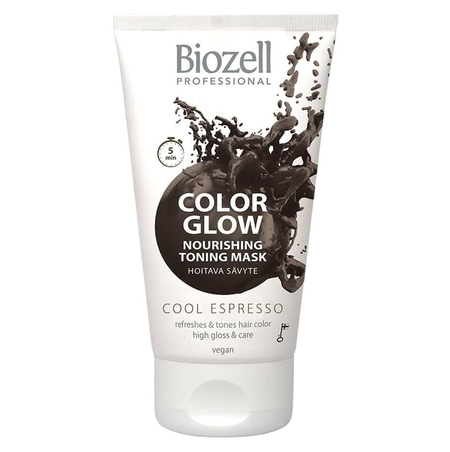 Biozell Color Glow Nourishing Toning Mask Cool Espresso 150 ml