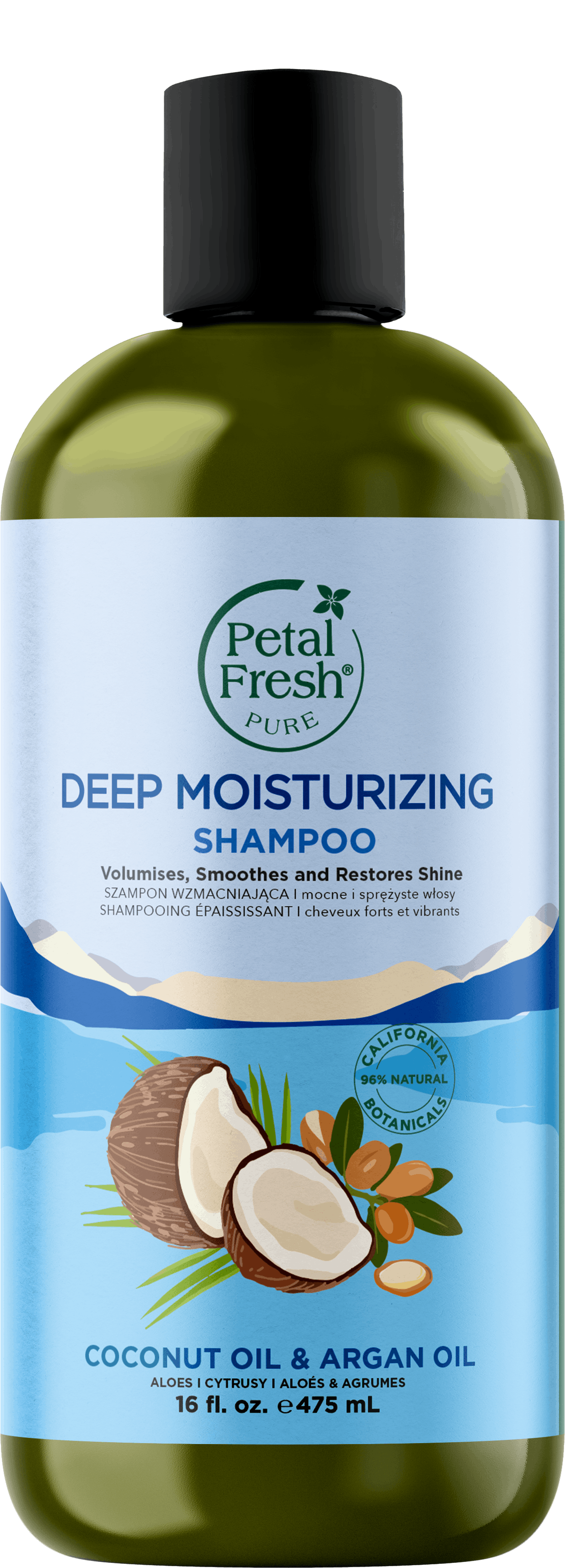 Petal Fresh Pure Coconut & Argan Oil Shampoo Deep Moisturizing 473 ml