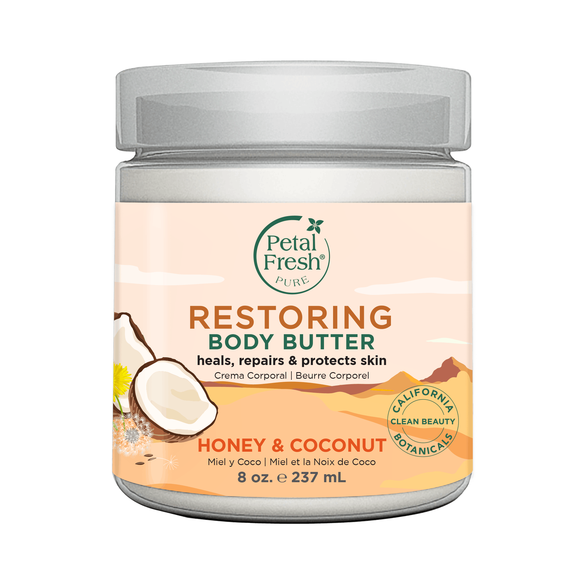 Petal Fresh Pure Honey & Coconut Restoring Body Butter 237 ml