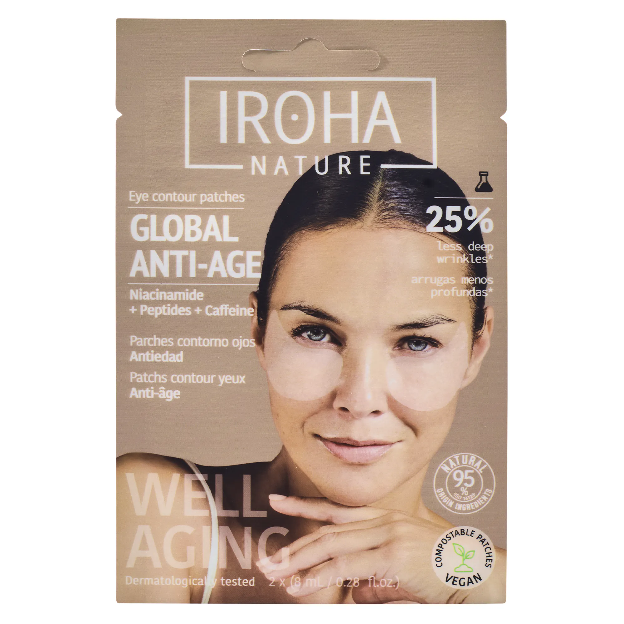 IROHA Nature Anti-Age Niacinamide Eye Patches 1 pcs