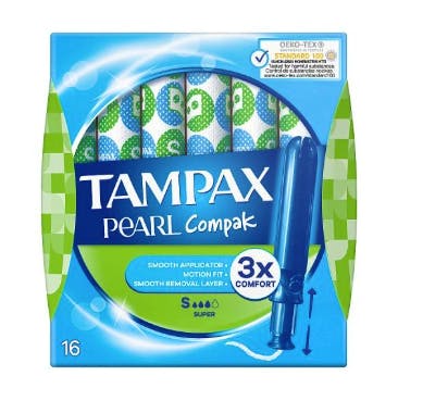 Tampax Pearl Compak  Tampons Super 16 stk