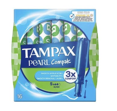 Tampax Pearl Compak Tampons Super 16 st