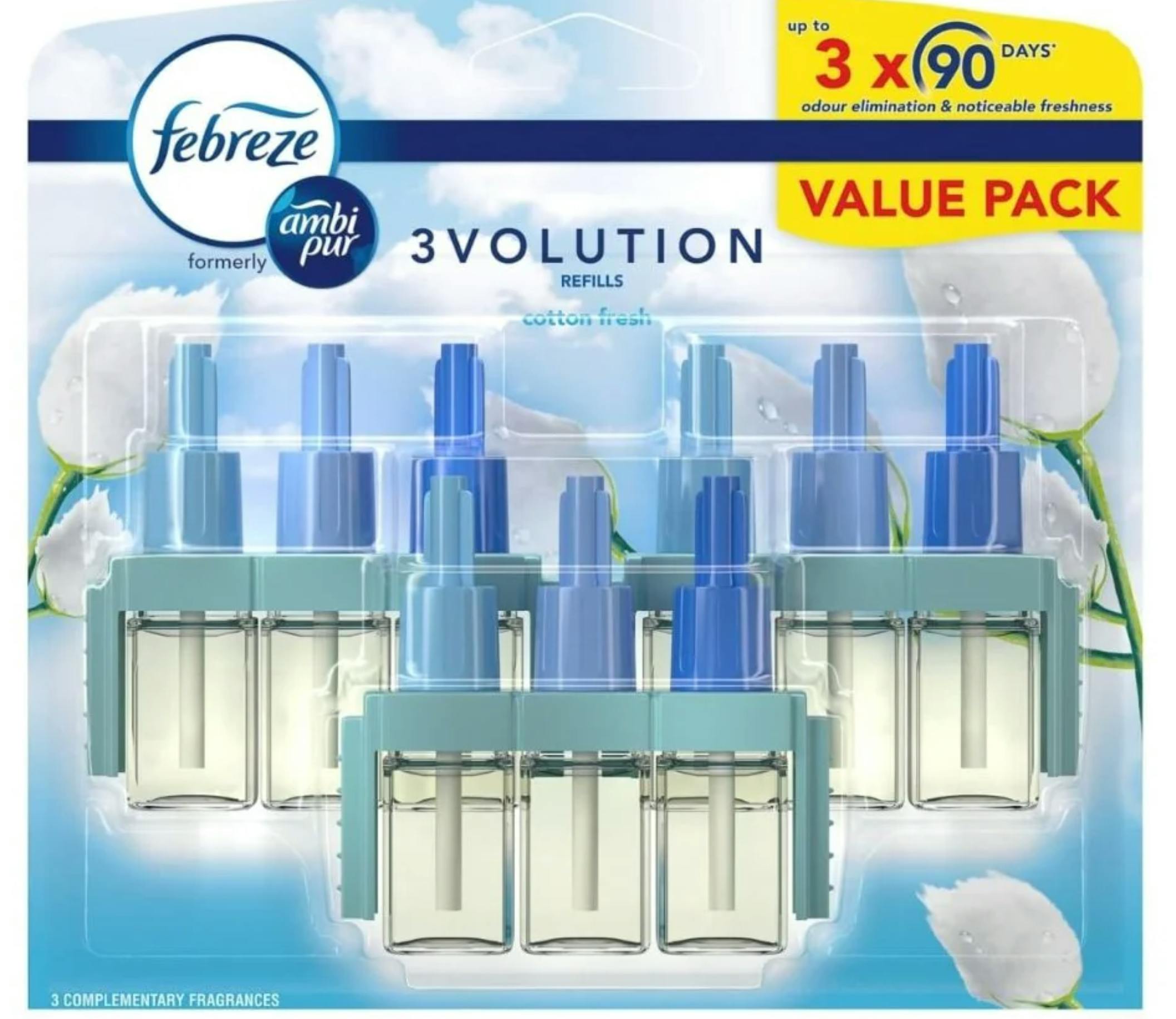 Febreze Plug Refill Triple Cotton Fresh 20 ml + 20 ml + 20 ml