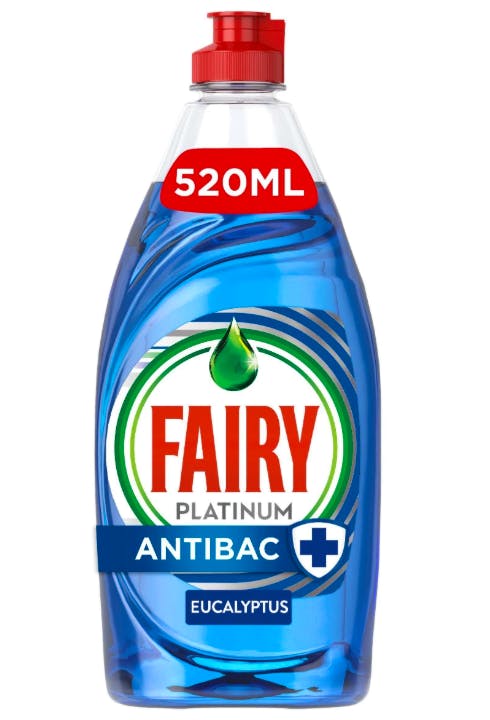 Fairy Platinum Antibacterial Washing Up Liquid Eucalyptus 520 ml