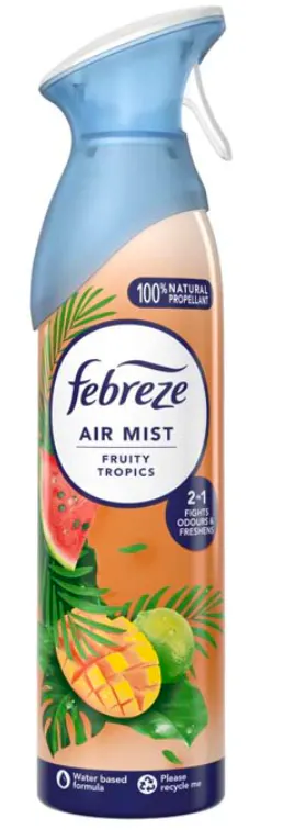 Febreze Air Freshener Spray Fruity Tropics 185 ml